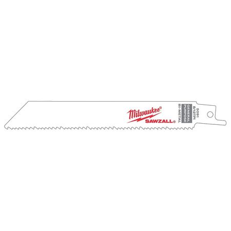 Milwaukee Tool 6" 8/12 TPI SAWZALL Blades (50 Pk) 48-01-6091