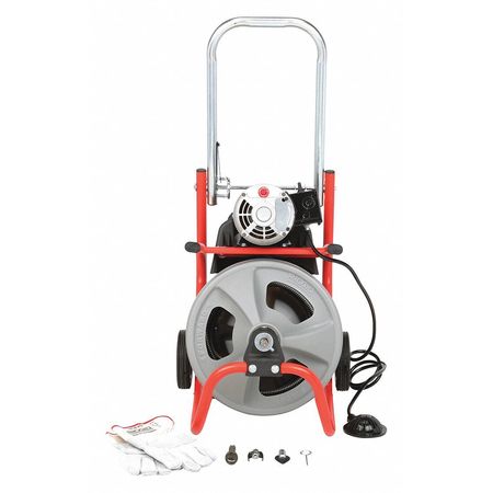 Ridgid 75 ft Corded Drain Cleaning Machine, 115V AC K-400 with C-45 IW