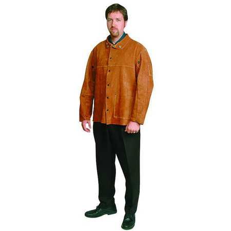 CONDOR Welding Jacket, Brown, Leather, L 2AJ40