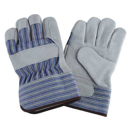 CONDOR Leather Gloves, Split/Double, S, PR 2MDD5