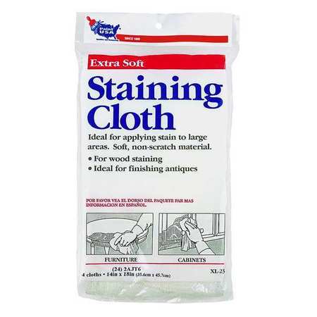 Zoro Select Staining Cloth, 18 x 14 In., PK4 2AJT6