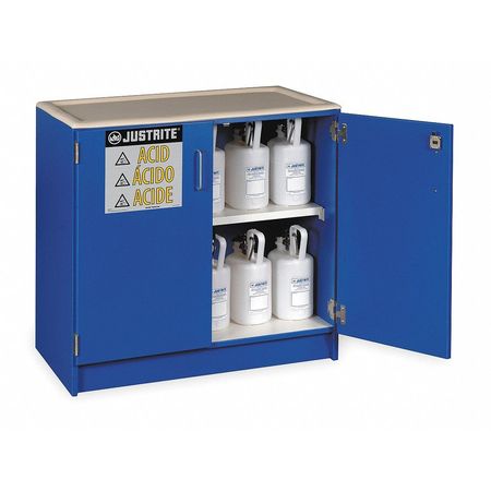 JUSTRITE Corrosive Safety Cabinet, Wood Laminate 24140