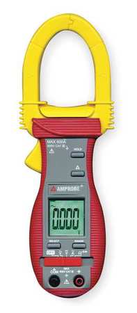 AMPROBE Clamp Meter, LCD, 1,000 A, 1.8 in (46 mm) Jaw Capacity, Cat III 600V Safety Rating ACD-6 PRO