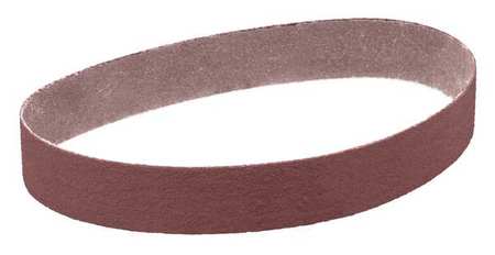 3M Sanding Belt, Coated, 2 in W, 60 in L, 80 Grit, Not Applicable, Aluminum Oxide, 341D, Brown 7010307958
