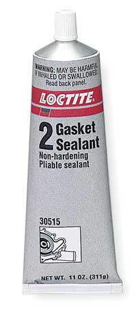 LOCTITE Slow Dry Flexible Cure Gasket Sealant, 7 oz, Black, Temp Range -65 to 400 Degrees F 198819