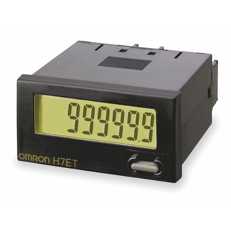 Omron Hour Meter, Shock Resistant, Indoor Use H7ET-N-B