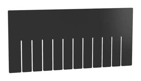 Akro-Mils Plastic Divider, Black, 15 5/16 in L, Not Applicable W, 7 3/16 in H, 6 PK 41228