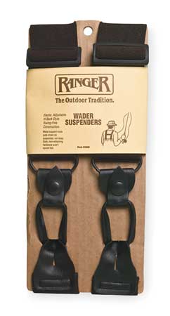 Ranger By Honeywell Wader Suspenders, 2 In, Brown 20000