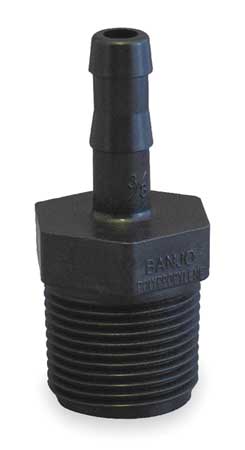 BANJO 1/4" Barbed x 1/2" MNPT Adapter HB050-025