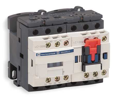 SCHNEIDER ELECTRIC IEC Magnetic Contactor, 3 Poles, 120 V AC, 18 A, Reversing: Yes LC2D18G7V