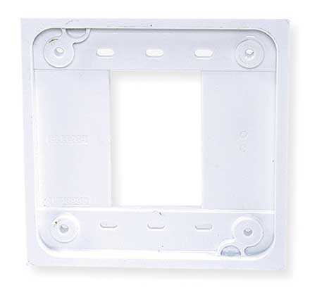 Hubbell Quad Receptacle Adapter Plates, Number of Gangs: 1 and 2 Polycarbonate, White HBL4APW