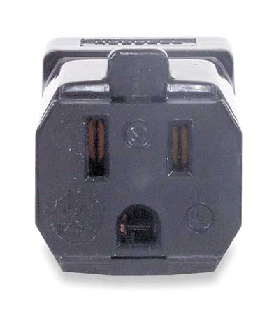 HUBBELL Connector, 5-15R, 15A, 125V HBL5969VBLK