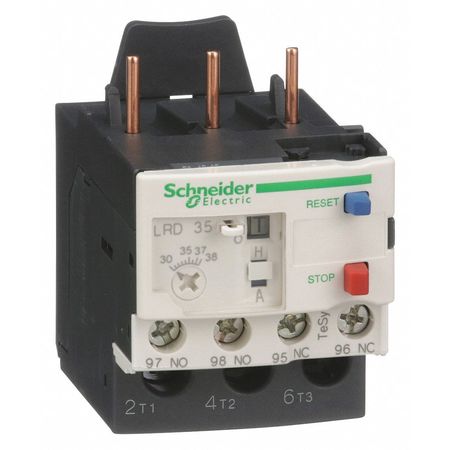 SCHNEIDER ELECTRIC Ovrload Relay, 30 to 38A, 3P, Class 10,690V LRD35