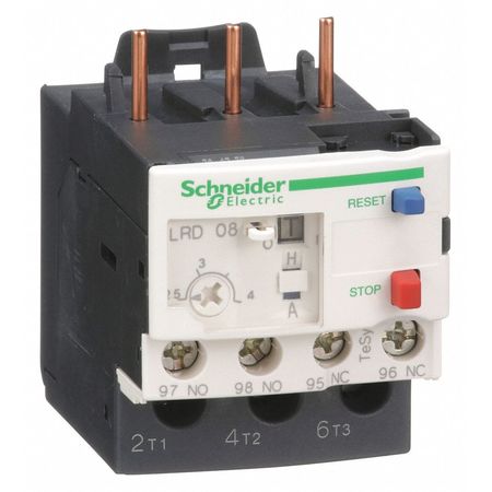 SCHNEIDER ELECTRIC Ovrload Rely, 2.50 to 4A, 3P, Class 10,690V LRD08