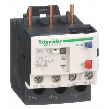 Schneider Electric Ovrload Rely, 5.50 to 8A, 3P, Class 10,690V LRD12