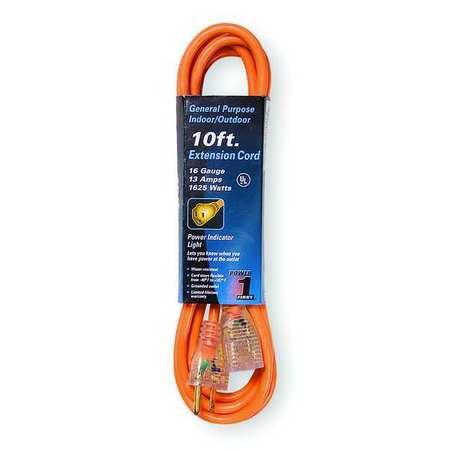 Power First 10 ft. 16/3 Extension Cord SJTW 3EA97