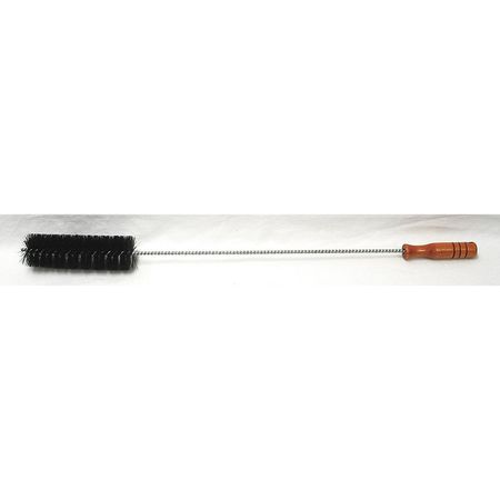 TOUGH GUY Furnace Boiler Brush, 21 in L Handle, 6 in L Brush, Wood, Twisted Wire, 27 in L Overall 3EDP6