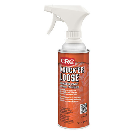 CRC Penetrating Solvent, Knock'er Loose, 13 oz Spray Bottle, 32 to 300 Degrees F, Red 03024