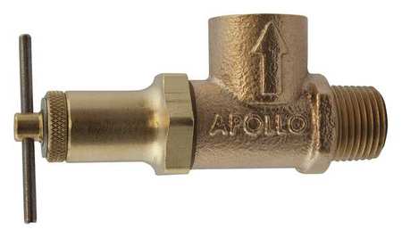 APOLLO VALVES Adjustable Relief Valve, 1/2 In, 250 psi, Overall Height: 4-1/8" 1650102