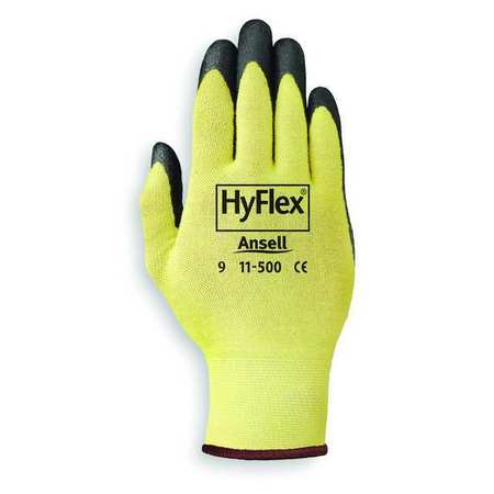 ANSELL Cut Resistant Coated Gloves, A2 Cut Level, Nitrile, 8, 1 PR 11-500V