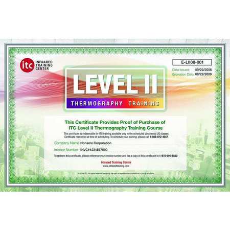 FLIR ITC Level II Certification Training ITC Level II