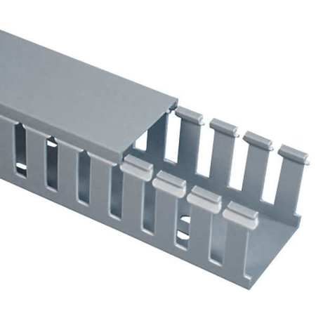 PANDUIT Wire Duct, Wide Slot, Gray, 3.25 W x 4 D G3X4LG6-A