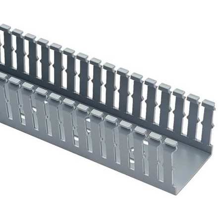 PANDUIT Wire Duct, Narrow Slot, Gray, 1.26 W x 3 D F1X3LG6-A