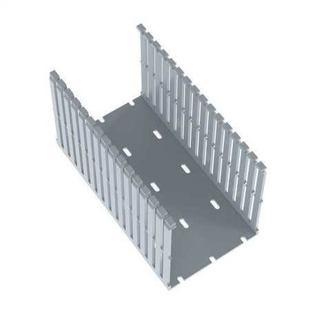 PANDUIT Wire Duct, Narrow Slot, Gray, 4.25 W x 5 D F4X5LG6