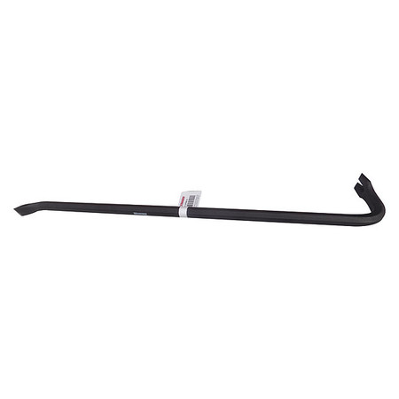 Westward Gooseneck Wrecking Bar, 24 In, 3/8 In Dia 3FE90