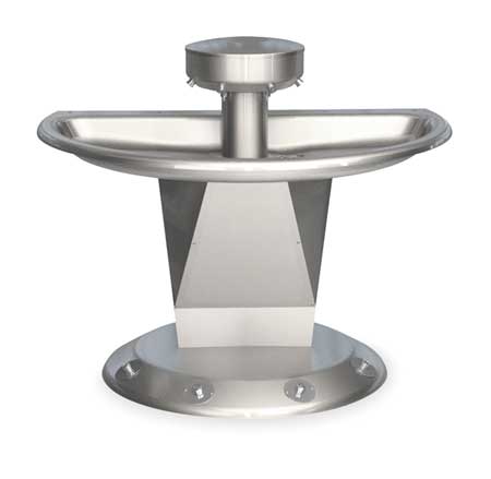 BRADLEY -, Semicircular, Shallow Bowl Wash Fountain S93-632