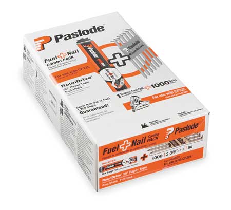 PASLODE Collated Framing Nail, 2-3/8 in L, Not Applicable, Bright, Offset Round Head, 30 Degrees, 1000 PK 650522