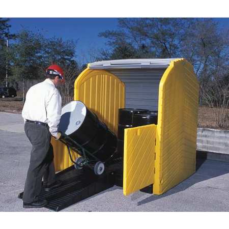 ULTRATECH Rolltop Drum Spill Containment, 4 Drum 9637