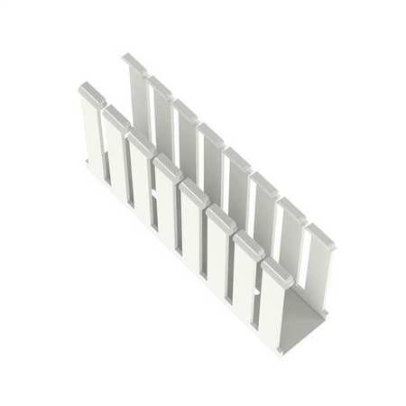 PANDUIT Wire Duct, Wide Slot, White, 1.75 W x 4 D G1.5X4WH6