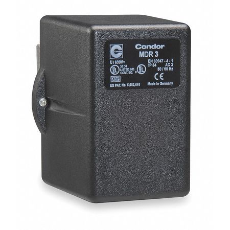 CONDOR USA Pressure Switch, (1) Port, 3/8 in FNPT, 3PST, 45 to 160 psi, Standard Action 31SEXXXX