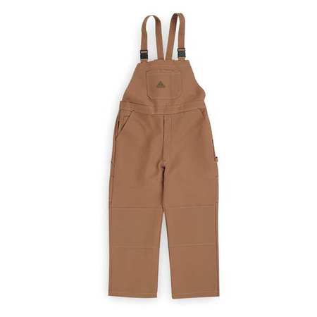 VF IMAGEWEAR Bib Overalls, Brown, Cotton/Nylon BLF8BD RG L