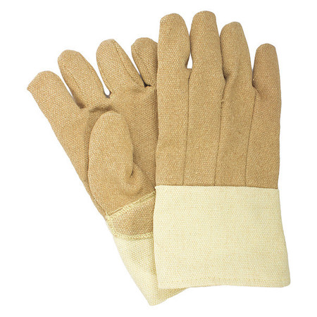 NATIONAL SAFETY APPAREL Heat Resist Gloves, Brown, PBI/Kevlar, PR G51PCLW13714