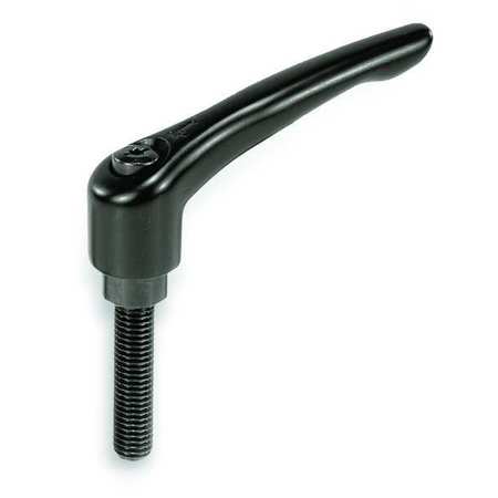 KIPP Adjustable Handle, Size: 3 3/8-16X40, Zinc Black Satin, Comp: Stainless Steel K0123.3A41X40