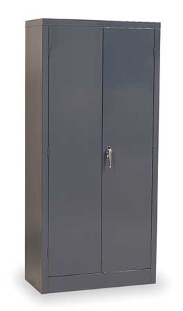 Zoro Select 24 ga. ga. Steel Storage Cabinet, 36 in W, 72 in H, Stationary 1UFD7