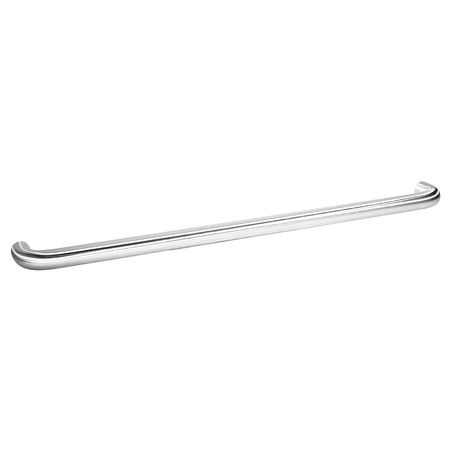 ROCKWOOD Push Bar, Clips/Fasteners, Brass, Polished T47CT3.3