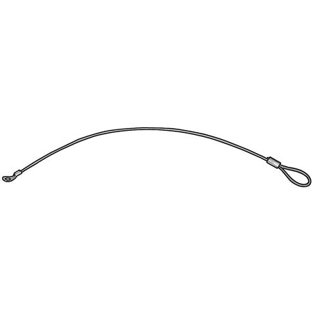 ITW BEE LEITZKE Terminal and Loop Lanyard, 12 in, 3/64 in Pin Dia., Stainless Steel, Nylon Coated, 5 PK WWG-TSS2-046-12N