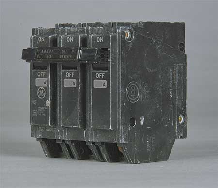 Ge Molded Case Circuit Breaker, THQL Series 30A, 3 Pole, 240V AC THQL32030