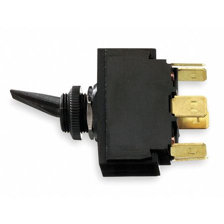 HUBBELL WIRING DEVICE-KELLEMS Marine Toggle Switch, DPDT, 6 Connections, On/Off/On, 15A @ 12VDC M223SP