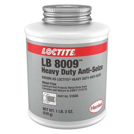 LOCTITE Anti-Seize, 19 oz, Brush Top Can, Paste LB 8009(TM) 209758