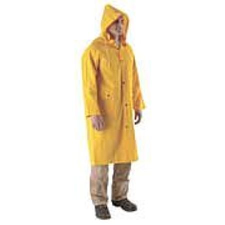 MCR SAFETY Raincoat, Yellow, L 230CL