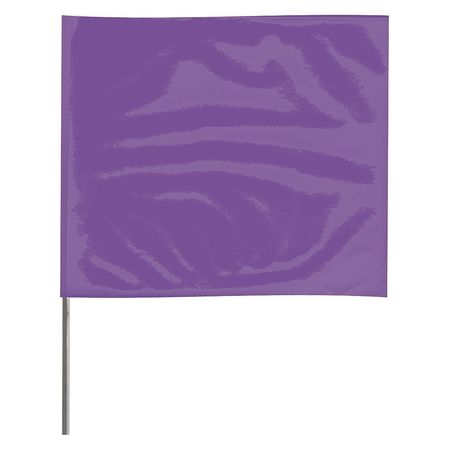 Zoro Select Marking Flag, Purple, Blank, Vinyl, PK100 2318PP-200