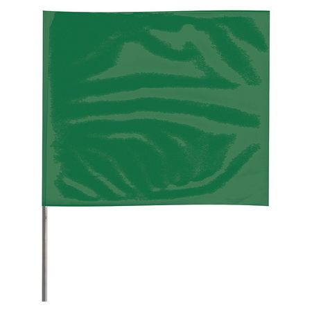 Zoro Select Marking Flag, Green, Blank, Vinyl, PK100 2318GBK-200
