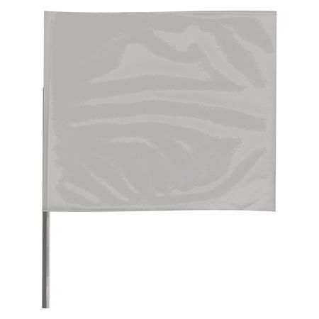 ZORO SELECT Marking Flag, Silver, Blank, Vinyl, PK100 2318SV-200