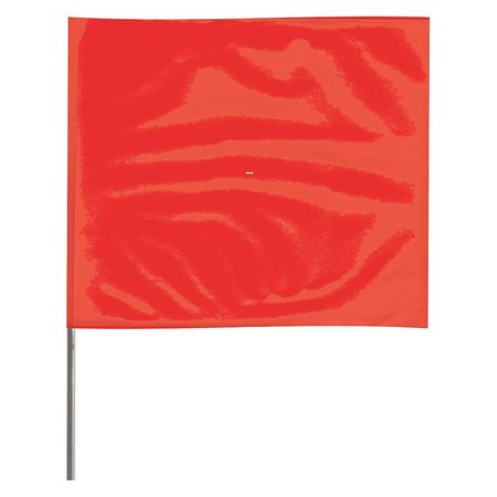 Zoro Select Marking Flag, Red, Blank, Vinyl, PK100 4518R-200