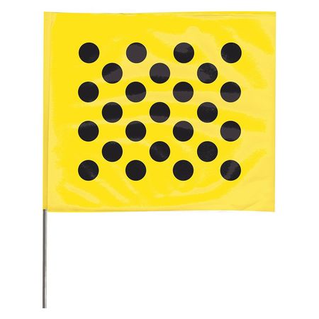 ZORO SELECT Marking Flag, Black Dots/Yellow, PK100 4530YBK20204-200