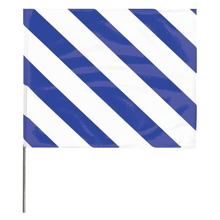 ZORO SELECT Marking Flag, Blue/White, Vinyl, PK100 4530SWB-200